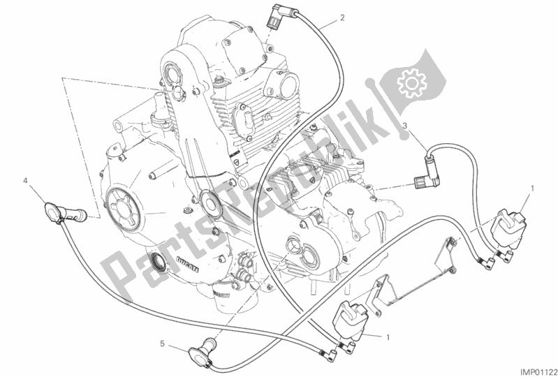 All parts for the Wiring Harness (coil) of the Ducati Scrambler 1100 Sport USA 2018